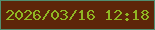 文字の大きさ：4、枠の色：518e70、背景の色：5d2509、文字の色：90b623 無料ブログパーツのブログ時計