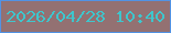文字の大きさ：1、枠の色：5192e4、背景の色：937172、文字の色：3ec6cd 無料ブログパーツのブログ時計
