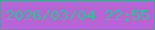 文字の大きさ：2、枠の色：519c9c、背景の色：b964d5、文字の色：29c391 無料ブログパーツのブログ時計