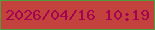 文字の大きさ：3、枠の色：519d3e、背景の色：c4423d、文字の色：a30450 無料ブログパーツのブログ時計