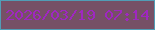 文字の大きさ：2、枠の色：519db6、背景の色：765066、文字の色：9f27c1 無料ブログパーツのブログ時計