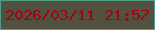文字の大きさ：4、枠の色：519e88、背景の色：525140、文字の色：a30216 無料ブログパーツのブログ時計