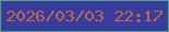 文字の大きさ：4、枠の色：51a388、背景の色：383c9a、文字の色：bf6755 無料ブログパーツのブログ時計