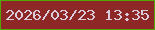 文字の大きさ：5、枠の色：51a804、背景の色：8d2826、文字の色：dbcdde 無料ブログパーツのブログ時計