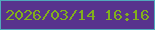文字の大きさ：1、枠の色：51a9bc、背景の色：58338d、文字の色：82b01c 無料ブログパーツのブログ時計