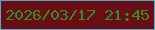 文字の大きさ：3、枠の色：51acbf、背景の色：690d16、文字の色：358c27 無料ブログパーツのブログ時計