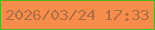文字の大きさ：5、枠の色：51b518、背景の色：f88d4b、文字の色：ab7043 無料ブログパーツのブログ時計