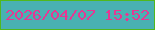 文字の大きさ：2、枠の色：51b81d、背景の色：49b1b2、文字の色：e63793 無料ブログパーツのブログ時計