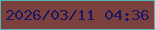 文字の大きさ：1、枠の色：51b8b8、背景の色：7c403e、文字の色：1b1863 無料ブログパーツのブログ時計