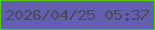 文字の大きさ：2、枠の色：51ce04、背景の色：645eb3、文字の色：464d55 無料ブログパーツのブログ時計