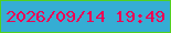 文字の大きさ：4、枠の色：51d01e、背景の色：35add4、文字の色：ee0054 無料ブログパーツのブログ時計