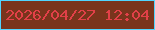 文字の大きさ：1、枠の色：51d5fe、背景の色：79341c、文字の色：e24048 無料ブログパーツのブログ時計