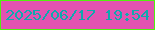文字の大きさ：2、枠の色：51f00f、背景の色：e253b1、文字の色：0da9ae 無料ブログパーツのブログ時計