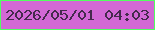 文字の大きさ：3、枠の色：51ff60、背景の色：d268d5、文字の色：452a4d 無料ブログパーツのブログ時計