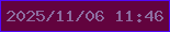 文字の大きさ：1、枠の色：5208f8、背景の色：62033e、文字の色：8d6ca0 無料ブログパーツのブログ時計