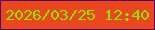 文字の大きさ：5、枠の色：520967、背景の色：eb471f、文字の色：90e305 無料ブログパーツのブログ時計