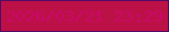 文字の大きさ：5、枠の色：520a67、背景の色：bc1146、文字の色：ca086c 無料ブログパーツのブログ時計
