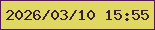 文字の大きさ：4、枠の色：521756、背景の色：e1d864、文字の色：351f32 無料ブログパーツのブログ時計