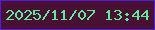 文字の大きさ：5、枠の色：521adc、背景の色：481133、文字の色：5deb9a 無料ブログパーツのブログ時計