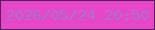 文字の大きさ：4、枠の色：522356、背景の色：e746c9、文字の色：a772d1 無料ブログパーツのブログ時計