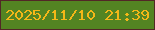 文字の大きさ：2、枠の色：522726、背景の色：538422、文字の色：f4b718 無料ブログパーツのブログ時計