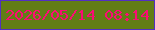 文字の大きさ：2、枠の色：522fc3、背景の色：627d16、文字の色：fc0c74 無料ブログパーツのブログ時計