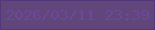 文字の大きさ：4、枠の色：52377a、背景の色：61467c、文字の色：6d479a 無料ブログパーツのブログ時計