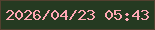 文字の大きさ：5、枠の色：52402f、背景の色：253a21、文字の色：ffa8b4 無料ブログパーツのブログ時計