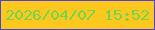 文字の大きさ：1、枠の色：5241d5、背景の色：fcc81d、文字の色：71d553 無料ブログパーツのブログ時計