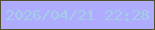 文字の大きさ：5、枠の色：52502c、背景の色：afacff、文字の色：a3cfe5 無料ブログパーツのブログ時計