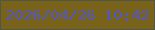 文字の大きさ：1、枠の色：525645、背景の色：79631b、文字の色：5259c2 無料ブログパーツのブログ時計