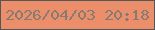 文字の大きさ：3、枠の色：525859、背景の色：ed8e6b、文字の色：857a74 無料ブログパーツのブログ時計