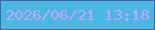 文字の大きさ：4、枠の色：525e9e、背景の色：4ab8e2、文字の色：c5a4f0 無料ブログパーツのブログ時計