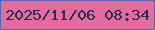 文字の大きさ：5、枠の色：5268b5、背景の色：e56a9d、文字の色：212f55 無料ブログパーツのブログ時計