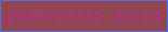 文字の大きさ：4、枠の色：5270e8、背景の色：914654、文字の色：b63189 無料ブログパーツのブログ時計