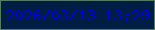文字の大きさ：1、枠の色：527c68、背景の色：001d43、文字の色：0800d5 無料ブログパーツのブログ時計