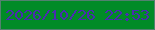 文字の大きさ：2、枠の色：52816f、背景の色：018b27、文字の色：4a2cb0 無料ブログパーツのブログ時計