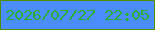 文字の大きさ：2、枠の色：528e02、背景の色：4c8dfd、文字の色：28af37 無料ブログパーツのブログ時計