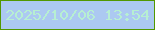 文字の大きさ：4、枠の色：529800、背景の色：acc9f1、文字の色：b7efd2 無料ブログパーツのブログ時計