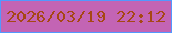 文字の大きさ：3、枠の色：5298fe、背景の色：c364b4、文字の色：a64715 無料ブログパーツのブログ時計