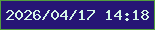 文字の大きさ：5、枠の色：529e3e、背景の色：261575、文字の色：d5f7e7 無料ブログパーツのブログ時計