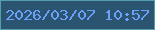 文字の大きさ：1、枠の色：529eaf、背景の色：2b5470、文字の色：6ba1f8 無料ブログパーツのブログ時計