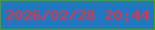 文字の大きさ：1、枠の色：52a205、背景の色：2078c1、文字の色：f92c35 無料ブログパーツのブログ時計