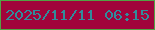 文字の大きさ：2、枠の色：52a244、背景の色：a1043b、文字の色：308d9c 無料ブログパーツのブログ時計
