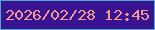 文字の大きさ：4、枠の色：52a7cf、背景の色：3a1392、文字の色：f19b92 無料ブログパーツのブログ時計