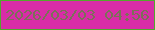 文字の大きさ：2、枠の色：52a82c、背景の色：d82ca7、文字の色：7c7058 無料ブログパーツのブログ時計