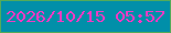 文字の大きさ：3、枠の色：52aa5b、背景の色：018fa9、文字の色：f23ac4 無料ブログパーツのブログ時計
