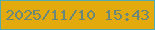 文字の大きさ：1、枠の色：52abaf、背景の色：e2aa0c、文字の色：6a8777 無料ブログパーツのブログ時計