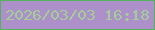 文字の大きさ：4、枠の色：52b35b、背景の色：ad90ca、文字の色：a2cf95 無料ブログパーツのブログ時計