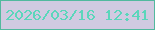 文字の大きさ：3、枠の色：52b99e、背景の色：d1cae1、文字の色：5bd6bb 無料ブログパーツのブログ時計